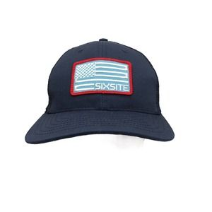 Sixsite USA American Flag Patch Trucker Hat Blue Hunting Texas